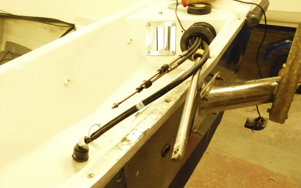 Fitting 15hp EL 4 stroke Tohatsu to the Orkney 440 Arran Boats