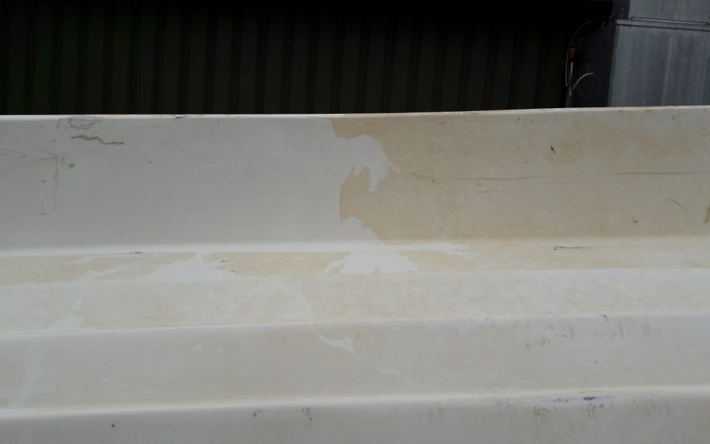 Arran 16 Boat keel band removal and chemical clean with Oxalic acid